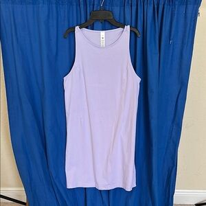Lululemon lavender organic cotton cinched waist  athletic dress size medium